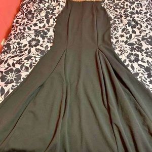 Black and gold dress